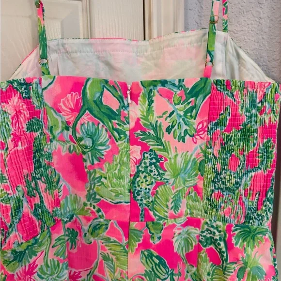 Lilly Pulitzer Pink and Green Tropical Dress - Picture 5 of 6
